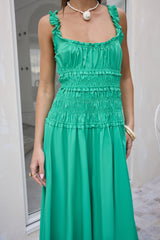 One Way Ticket Maxi Dress Green