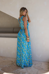 Sunny Allure Maxi Dress Blue