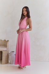Maxikleid "Flucht in die Sonne" Pink