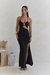 Glory Of Yours Neckholder Maxikleid Schwarz