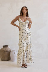 Stopping Time Maxi Dress Cream