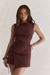 Take Me Home Mini Dress Brown
