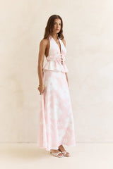 Shining Lights Halter Top Pink