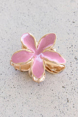 Frangipani Fragrance Hair Claw Pink