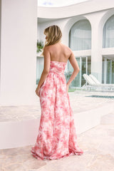 Dainty Events Strapless Maxi Dress Pink