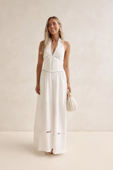 Days Of Dreaming Halter Maxi Dress White