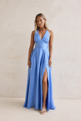 Geheime Spaziergänge Maxikleid Blau