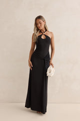 Lost In Dreams Mesh Maxi Dress Black