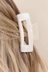 Rewind The Time Claw Clip White