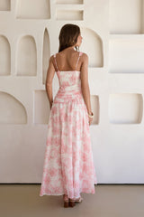 In Your Heart Maxikleid Pink