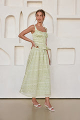 Wishing For Romance Midi Skirt Sage
