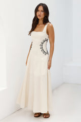 Sonora Sun Maxi Dress Beige