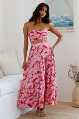 Horizon Waves Crop Top Pink