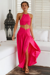 Lemon Tree Maxi Skirt Pink