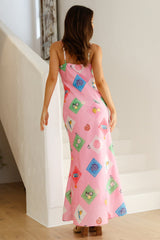 Riviera Romance Maxikleid Pink