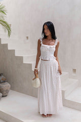 Shoreline Summers Polka Dot Set Red White