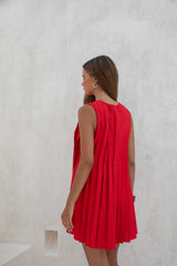 Citrine Delights Mini Dress Red