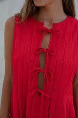 Citrine Delights Mini Dress Red