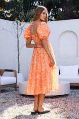 Written In The Sky Maxi Dress Orange