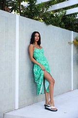 My Feelings Midi Dress Green