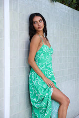 My Feelings Midi Dress Green