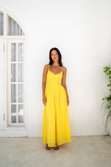 FORTUNATE ONE Blushing Lovers Maxikleid Gelb