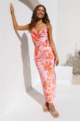 Solar Splendor Midikleid Rosa