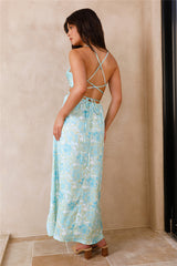 Manifesting Us Maxi-Kleid Blau