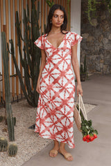 Citrus and Spice Maxi Dress Orange