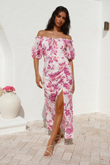 Comprehend It Midi Dress Pink