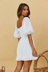 Rose Lenses Dress White