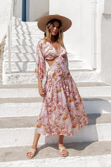 Come And Go Maxi Dress Pink