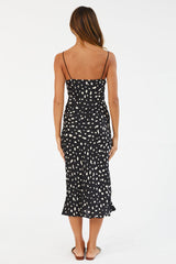 Gerades Midi-Kleid