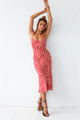 Midi-Kleid „Next Flight Home“ Rot