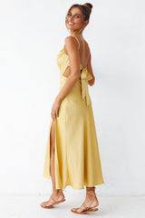 Burning Stars Maxi Dress Yellow