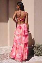 Perfektes Party-Maxikleid Pink