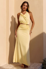 Euphoria Neckholder Maxikleid Gelb