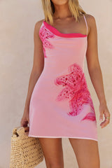 Twinkle Petal Minikleid Pink