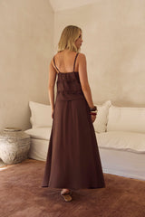 Wave Chaser Top Brown