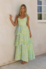 Breezy Meadows Maxikleid Grün
