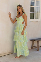 Breezy Meadows Maxikleid Grün