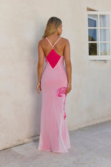 Lily Glowspell Maxikleid Rosa