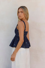 Dainty Darling Top Blue