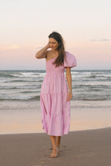 Maxikleid Strawberry Daiquiri Rosa